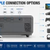 SuperBox P7 Pro Smart Projector Auto Focus 4K WiFi HDMI Built-In Speaker - Image 2